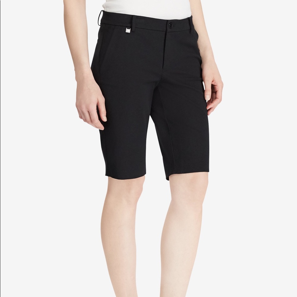 LAUREN RALPH LAUREN PETITE STRETCH COTTON SHORT